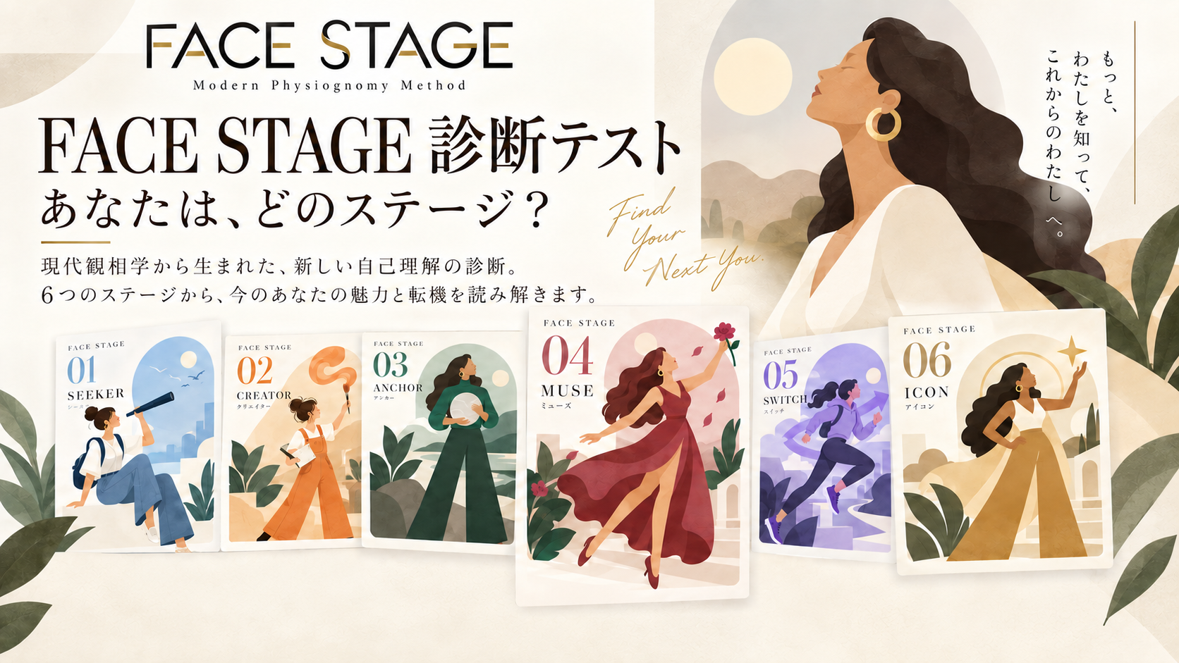 FACE STAGE 診断テスト — あなたは、どのステージ？