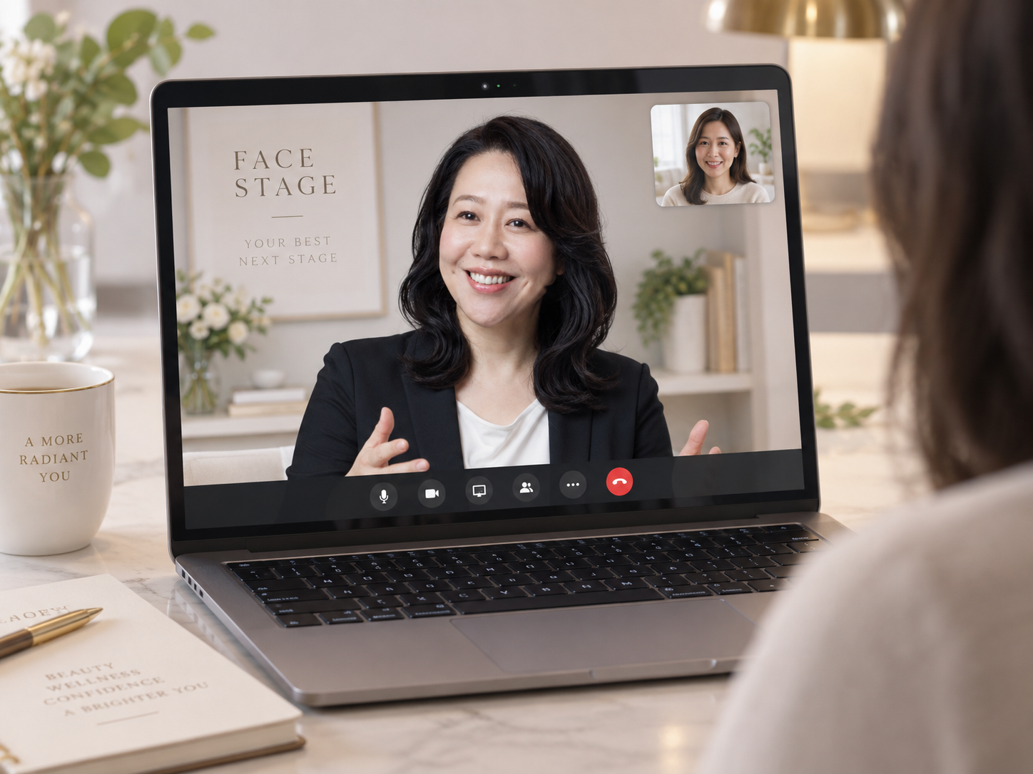 Zoom対話鑑定のイメージ